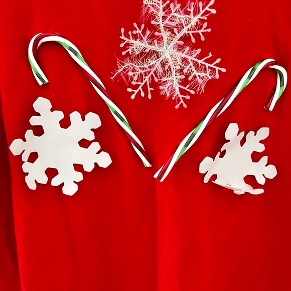 Polo By Ralph Lauren 100% Cotton Red Christmas Sweater Size Large - Picture 2 of 5